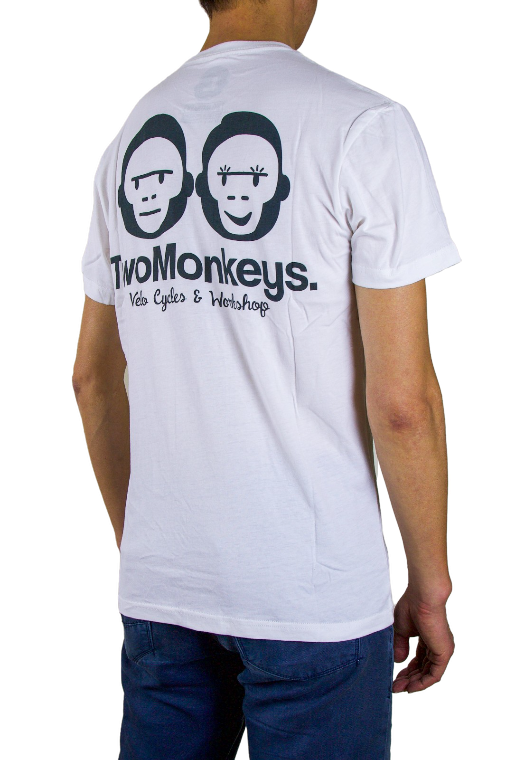 Two Monkeys Tee White